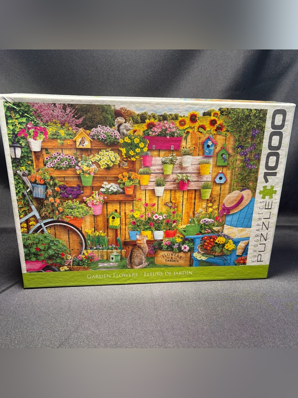 Garden Flowers 1000-Piece Puzzle by Springbok – Vibrant Multicolor Illustration